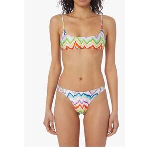 Missoni Mare Zigzag Chevron Bandeau Bikini Set SZ 48